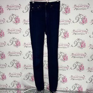 Paradise mine high rise jegging soft Women's Dark Blue Jeans tight aritzia